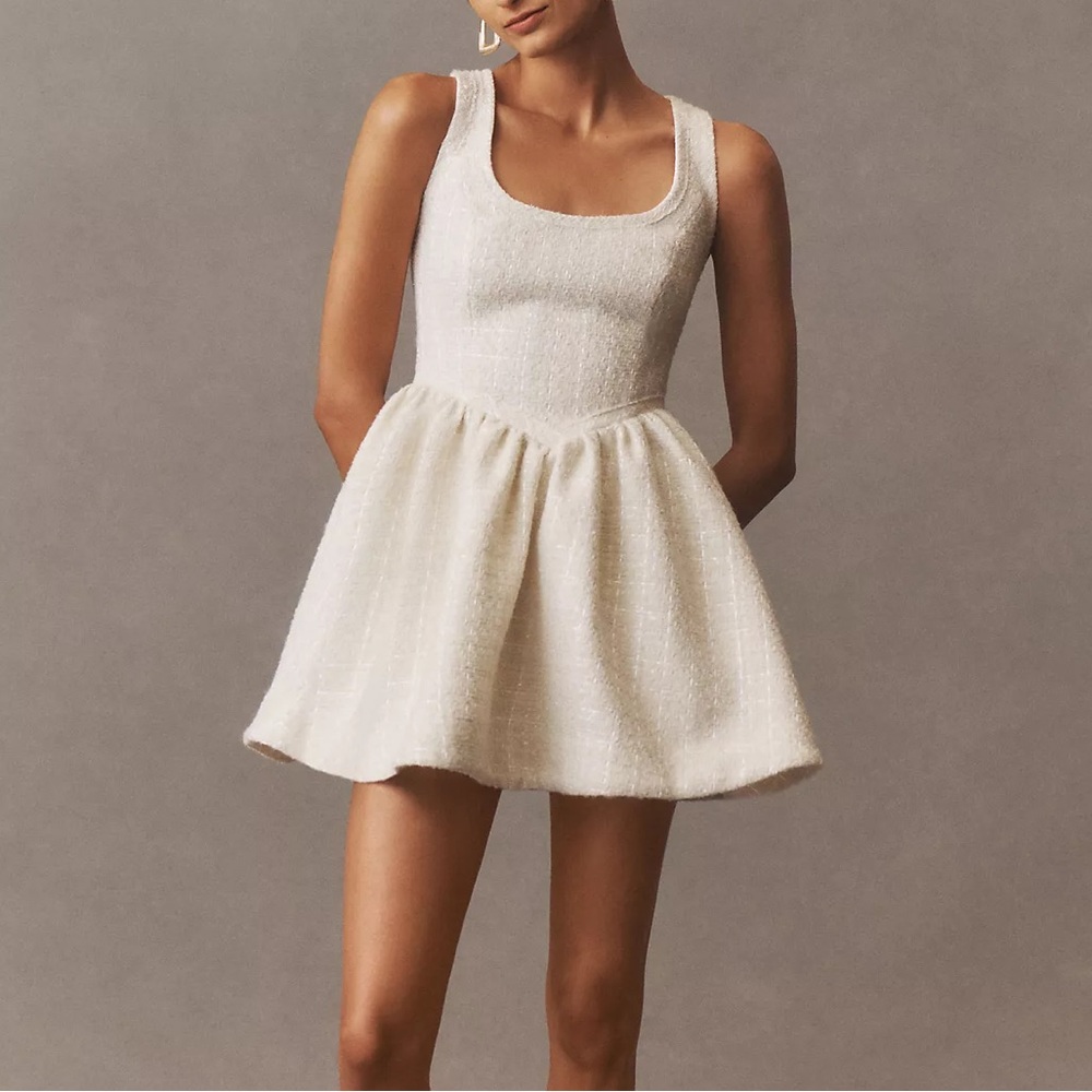 NWT Reformation Aliana Tweed Mini Dress